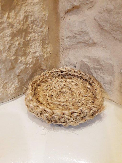 Porte savon en sisal